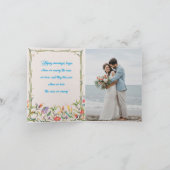 ピーコックテーマ結婚式招待状 招待状 (内部)