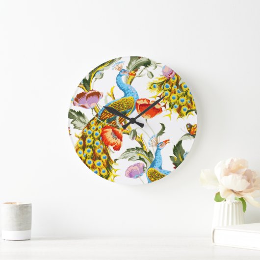 ピーコックデザインウォールクロック ラージ壁時計 (ホーム)