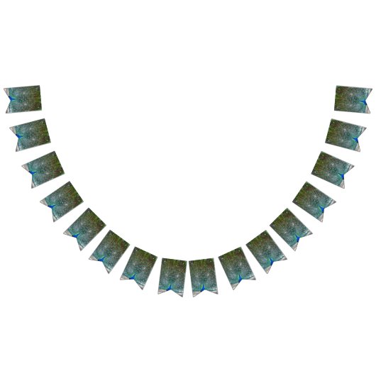 ピーコックデザインパーティーバナー バンティングフラッグ (全)