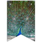 ピーコックデザインパーティーバナー バンティングフラッグ (第1の旗)