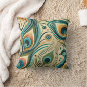 ピーコックデザイン装飾用クッション クッション (ブランケット)