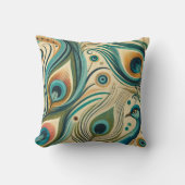 ピーコックデザイン装飾用クッション クッション (正面)