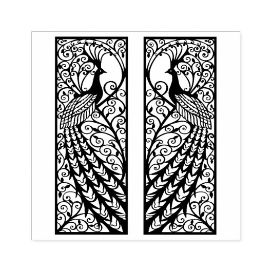 ピーコックデザイン ラバースタンプ (インプリント)