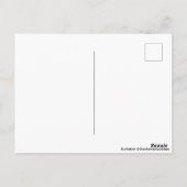 ピーコックドアウォーターカラージャイプールシティパレスピンク ポストカード (裏面)