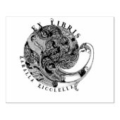 ピーコックドラゴンヴィンテージ神話ウッドアートスタンプ ラバースタンプ (インプリント)