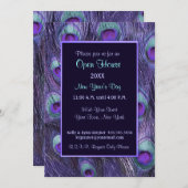 ピーコックニューイヤーデー - オープンハウスへの招待 招待状 (正面/裏面)