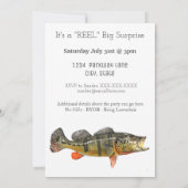 ピーコックバス釣り 大人の男性 誕生日 40歳 招待状 (裏面)