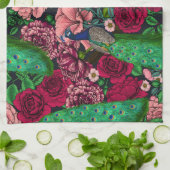 ピーコックバラ園2 キッチンタオル (折り畳み)
