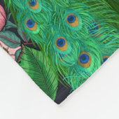 ピーコックバラ園2 フリースブランケット (角)