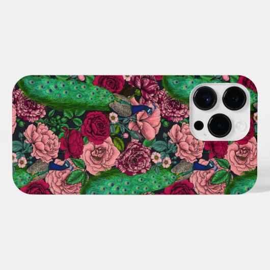 ピーコックバラ園2 iPhoneケース (裏面横)