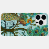 ピーコックバードケージダマスク Case-Mate iPhoneケース (裏面 (横))