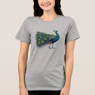 ピーコックバードベラ+キャンバスウィメンズトライブレンド トライブレンドTシャツ