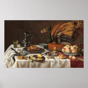 ピーコックパイ – Pieter Claeszファインアート ポスター