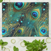 ピーコックパッション装飾用クッション キッチンタオル (折り畳み)