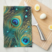 ピーコックパッション装飾用クッション キッチンタオル (四つ折り)