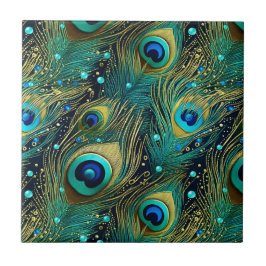 ピーコックパッション装飾用クッション タイル