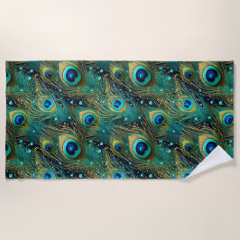 ピーコックパッション装飾用クッション ビーチタオル