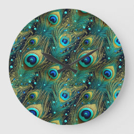 ピーコックパッション装飾用クッション ラージ壁時計