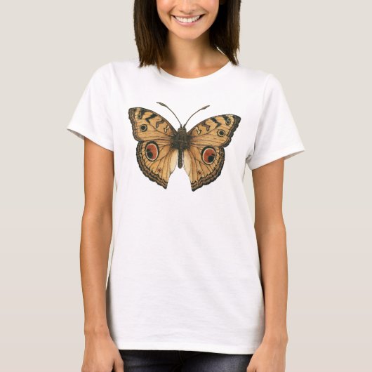 ピーコックパンシーバタフライTシャツ Tシャツ (正面)