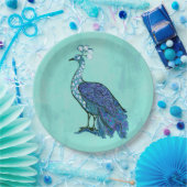 ピーコックパーティー ペーパープレート (パーティー)