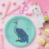 ピーコックパーティー ペーパープレート (パーティー)