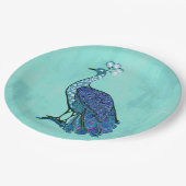 ピーコックパーティー ペーパープレート (アングル)