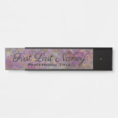 ピーコックパープルオフィスドアエレガントの看板プレート サインプレート (正面)