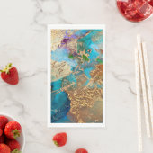 ピーコックパープルブルーフェイク金ゴールドフォイルシック (インサイチュ)