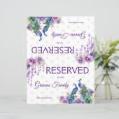 ピーコックパープル結婚インディアンの予約サイン (スタンド正面)