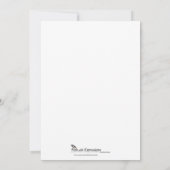 ピーコックパープル、ティール(緑がかった色)、グリーン結婚式招待状 招待状 (裏面)