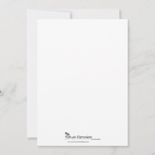 ピーコックパープル、ティール(緑がかった色)、グリーン結婚式招待状 招待状 (裏面)