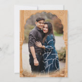 ピーコックパームガーデンインディアン結婚写真 招待状 (裏面)