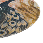 ピーコックピかわいらしンク金ゴールドクリスマス カッティングボード (角)