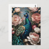 ピーコックピエレガントックピーニー ポストカード (正面/裏面)