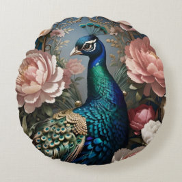 ピーコックピエレガントックピーニー ラウンドクッション