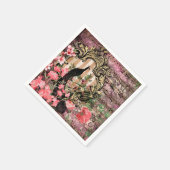 ピーコックピンクフランスのズ結婚サプライ紙ナプキン スタンダードカクテルナプキン (角)