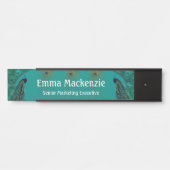 ピーコックピーコックオフィスエレガントユニークドアサイン サインプレート (正面)