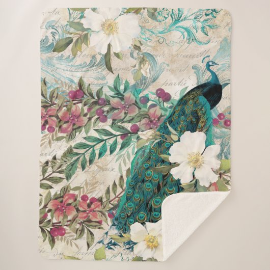 ピーコックピーコックラージシャーパブランケット シェルパブランケット (正面)