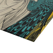 ピーコックファインアートバード新しい カッティングボード (角)