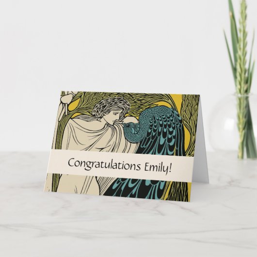 ピーコックファインアートバード新しい カード (正面)