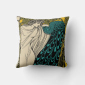 ピーコックファインアートバード新しい クッション (裏面)