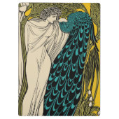 ピーコックファインアートバード新しい クリップボード (裏面)