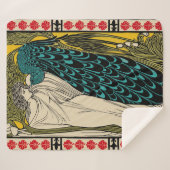 ピーコックファインアートバード新しい シェルパブランケット (正面(横))