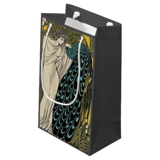 ピーコックファインアートバード新しい スモールペーパーバッグ (裏面アングル)
