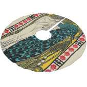 ピーコックファインアートバード新しい ブラッシュドポリエステルツリースカート (アングル)