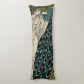 ピーコックファインアートバード新しい ボディピロー (裏面 (縦))