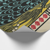 ピーコックファインアートバード新しい ラッピングペーパー (角)