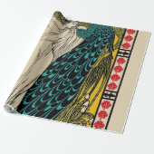 ピーコックファインアートバード新しい ラッピングペーパー (アンロールド)