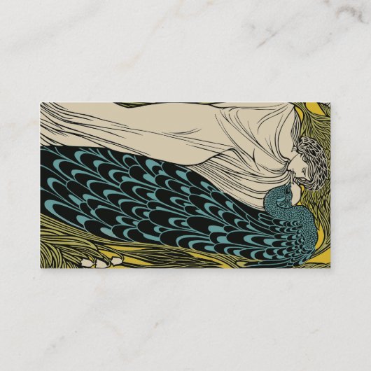 ピーコックファインアートバード新しい 名刺 (裏面)