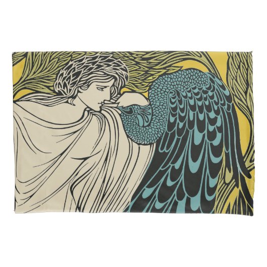 ピーコックファインアートバード新しい 枕カバー (正面)